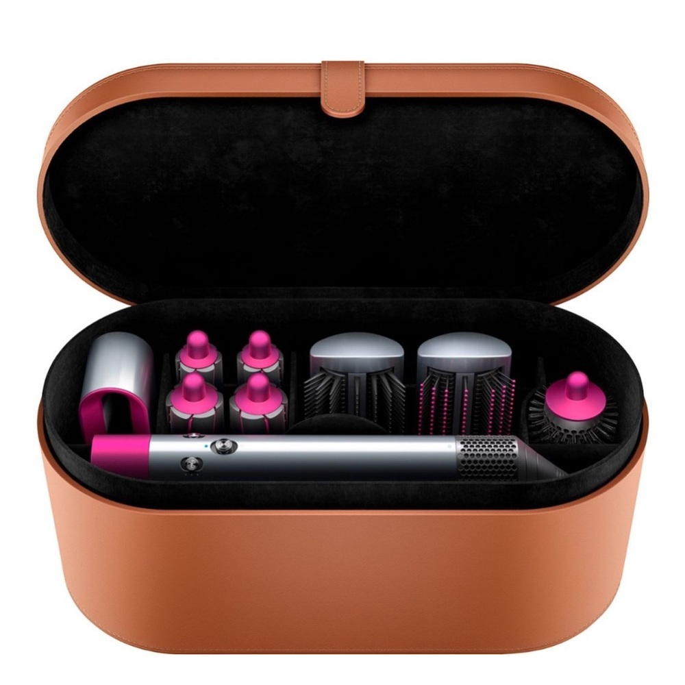 Dyson air wrap first generation in nickel/fuchsia